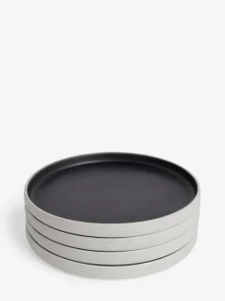 Next Set of 4 Black Otis Side Plates Best