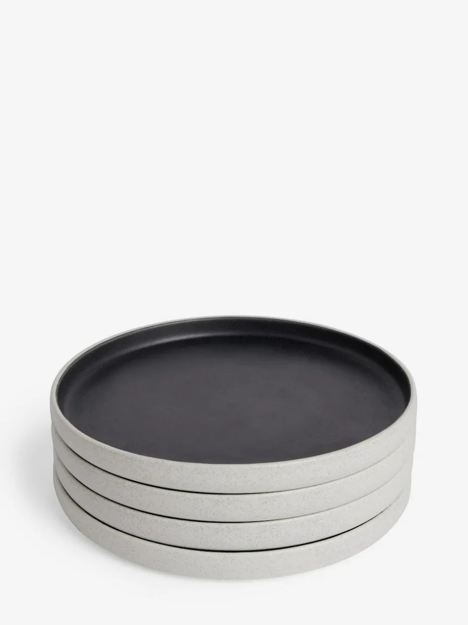 Next Set of 4 Black Otis Side Plates Best