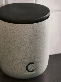 Next Set of 3 Black/Grey Otis Storage Jars Hot