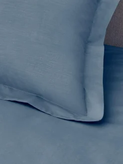 Next Set of 2 Blue Mid Cotton Rich Pillowcases New