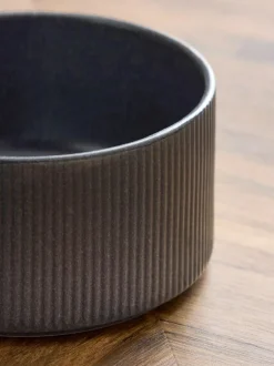 Next Set of 4 Charcoal Grey Stamford Set of 4 Cereal Bowls Clearance