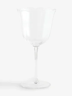 Next Set of 4 Clear Sadie Scallop Wine Glasses Discount