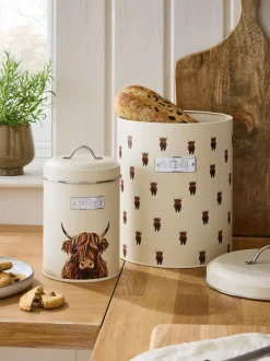 Next Set of 2 Cream Bread bin and Treat Storage Jars Discount