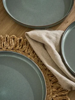 Next Set of 4 Green Dalton Dinner Plates Discount