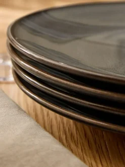 Next Set of 4 Grey Hampton Dinner Plates Outlet