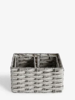 Next Set of 3 Grey Mini Grey Storage Baskets Sale
