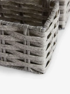 Next Set of 3 Grey Mini Grey Storage Baskets Sale