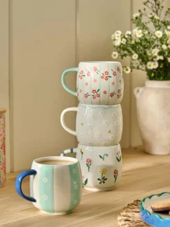 Next Set of 4 Multi Maisie Floral Stacking Mugs Online
