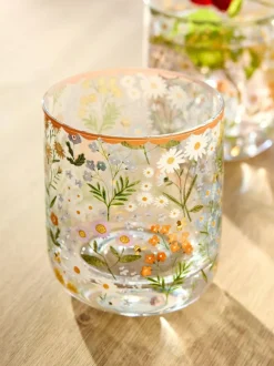Next Set of 4 Multi Maisie Floral Tumbler Glasses Best