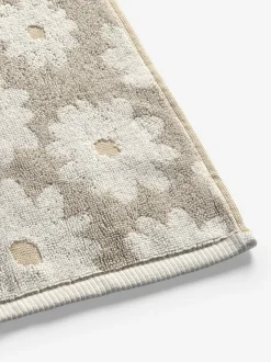 Next Set of 2 Natural 100% Cotton Daisy Face Cloths Outlet