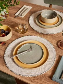 Next Set of 4 Fringe Placemats Natural Discount