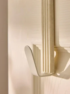 Next Set of 2 Natural Rib Over Door Hooks New