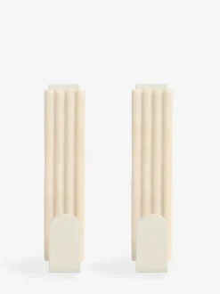 Next Set of 2 Natural Rib Over Door Hooks New