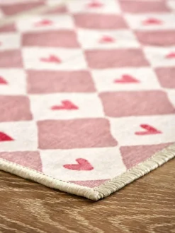 Next Set of 2 Natural Washable Heart Print Doormats Best