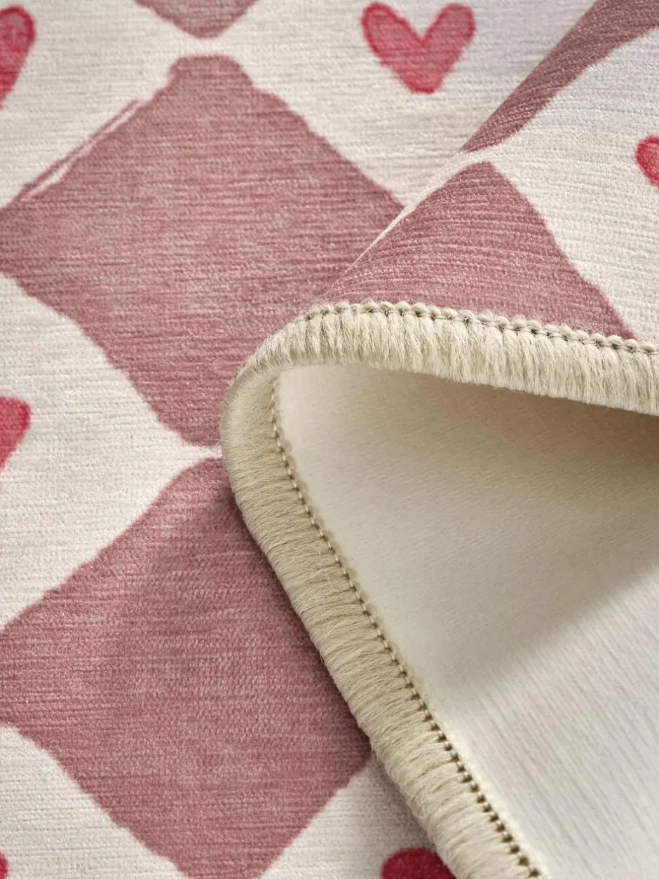 Next Set of 2 Natural Washable Heart Print Doormats Best