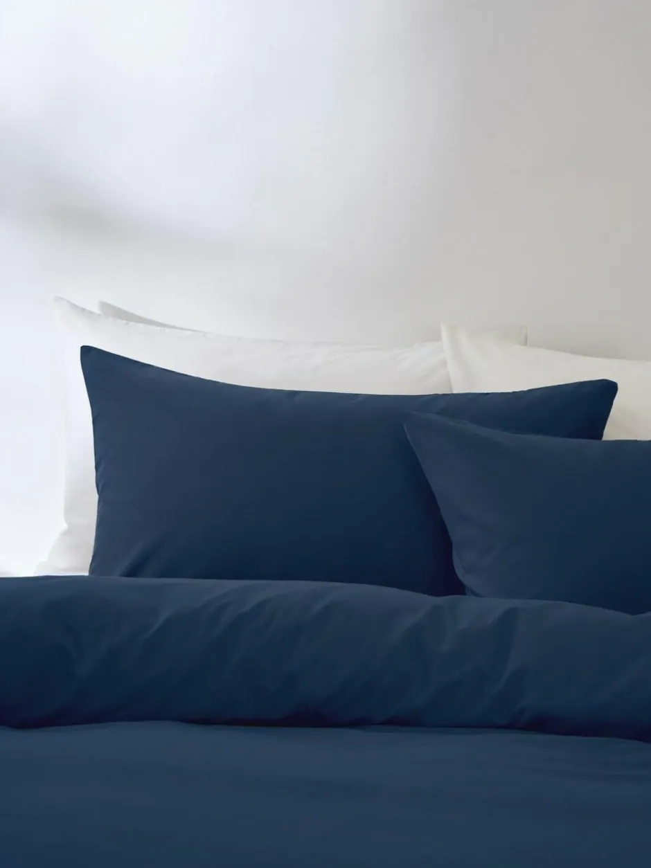 Next Set of 2 Navy Blue Non Iron Simply Soft Housewife Pillowcases Clearance