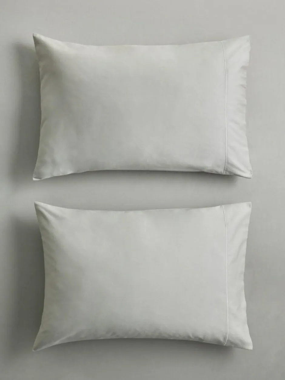 Next Set of 2 Pale Sage Green 300 Thread Count Collection Luxe 100% Cotton Pillowcases Sale