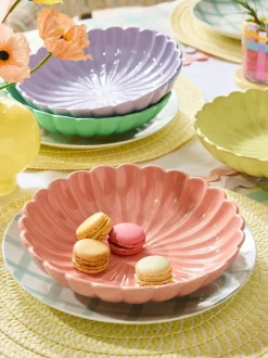 Next Set of 4 Pastel Flower Pasta Bowls
