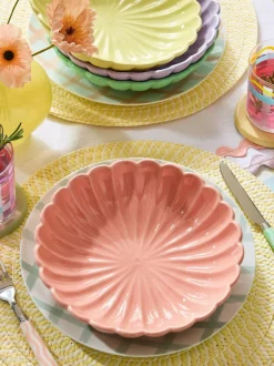 Next Set of 4 Pastel Flower Pasta Bowls