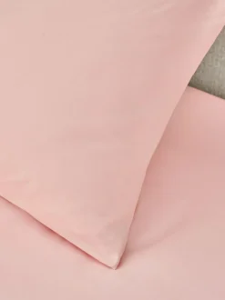 Next Set of 2 Pink Non Iron Simply Soft Housewife Pillowcases