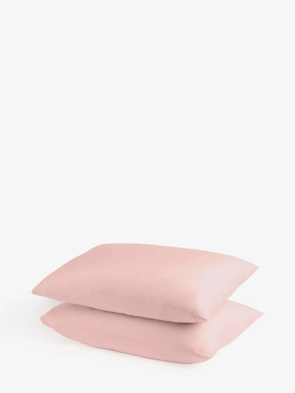 Next Set of 2 Pink Non Iron Simply Soft Housewife Pillowcases