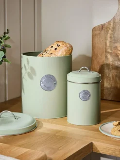 Next Set of 3 Badge Set of 2 Storage Jars Sage Green Hot