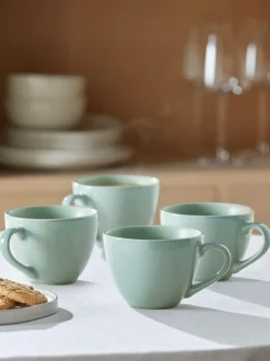 Next Set of 4 Sage Green Hampton Mugs Sale