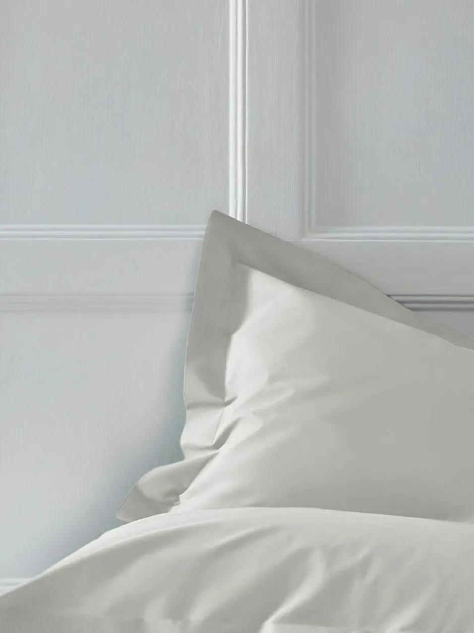 Next Set of 2 Silver Grey Cotton Rich Pillowcases