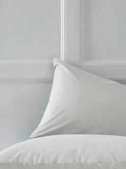 Next Set of 2 Silver Grey Cotton Rich Pillowcases