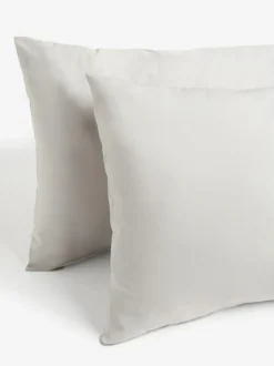 Next Set of 2 Silver Grey Cotton Rich Pillowcases