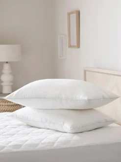 Next Set of 2 Sleep In Silk Firm 100% Cotton Pillows Hot