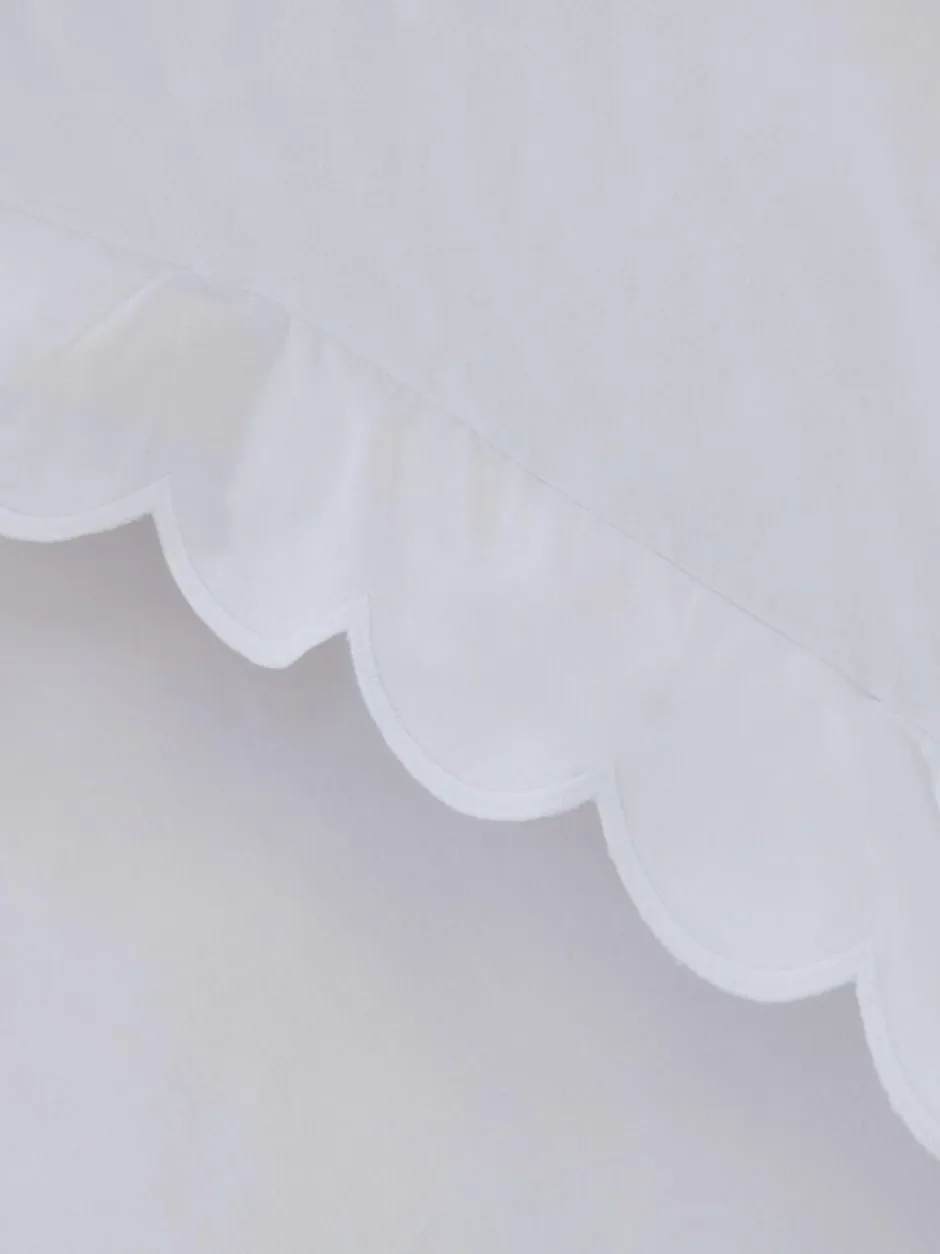 Next Set of 2 White 200 Thread Count Scallop Pillowcases Sale