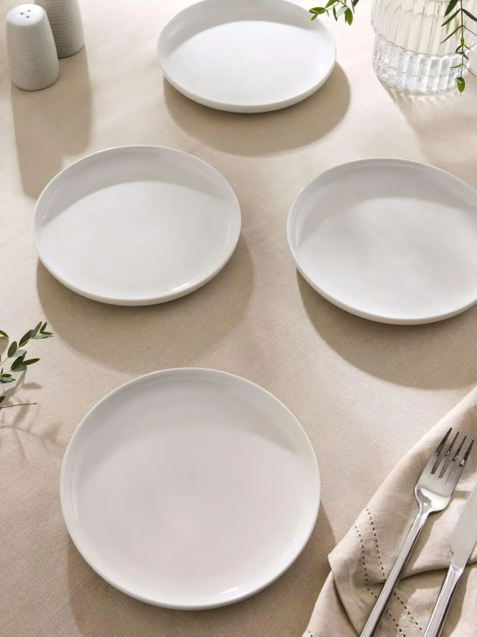 Next Set of 4 White Moderna Side Plates Sale