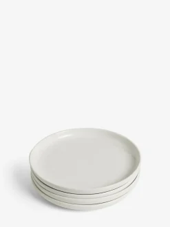Next Set of 4 White Moderna Side Plates Sale