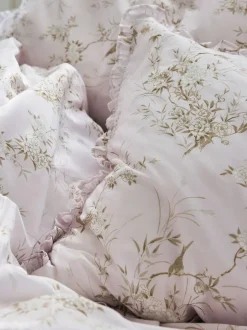 Shabby Chic by Rachel Ashwell® Bird Chinoiserie Floral Petite Ruffle Duvet Cover and Pillowcase Set
