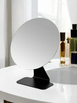 Showerdrape Black Corus Round Vanity Mirror Discount