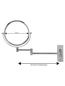 Showerdrape Chrome Lindos Extendable Shaving Mirror Sale