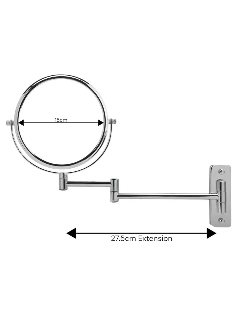 Showerdrape Chrome Lindos Extendable Shaving Mirror Sale