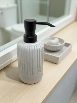 Showerdrape Grey Alexandria Concrete Set of 4 Bathroom Accessory Set Best