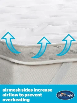 Silentnight White Airmax 800 8cm Mattress Topper Discount
