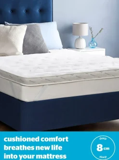 Silentnight White Airmax 800 8cm Mattress Topper Discount