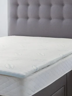 Silentnight White 3cm Orthopaedic Mattress Topper With Cover Hot