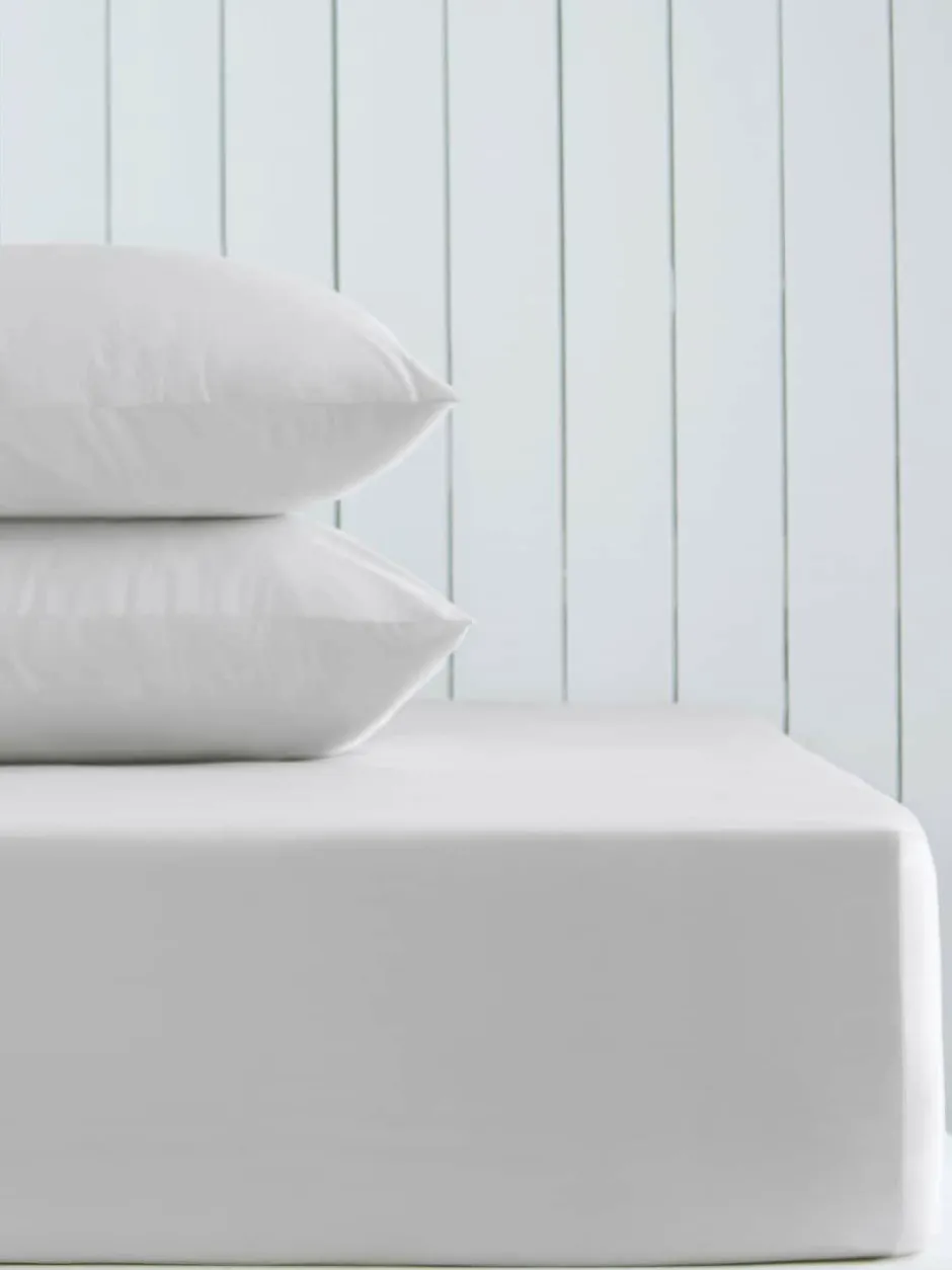 Next Silver Grey Cotton Rich Deep Fitted Bed Sheet Sale