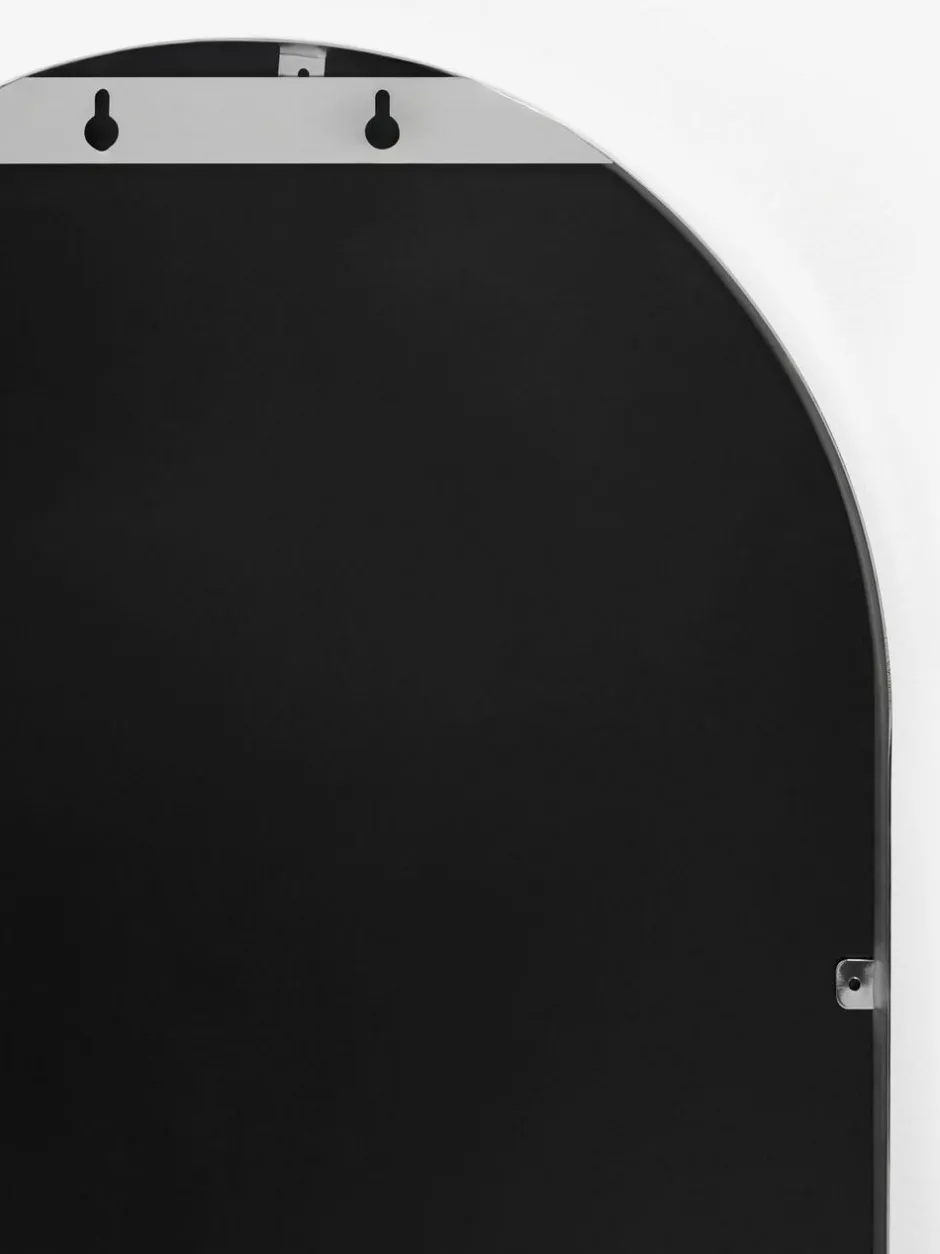 Next Rib Shelf Bathroom Wall Mirror Silver Discount
