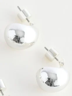 Next Teardrop Earrings 3 Pack Silver Tone Sale