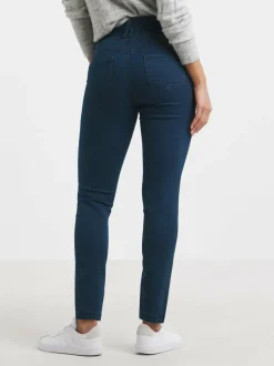 Simply Be Blue Slim Pull On Jeggings New
