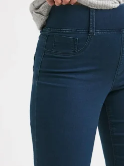 Simply Be Blue Slim Pull On Jeggings New