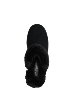 Skechers Black Keepsakes Wedge Time To Cruise Slippers Sale