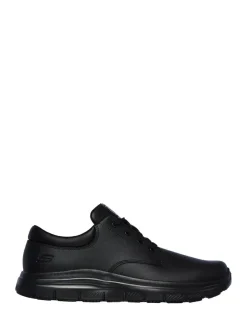 Skechers Black Mens Flex Advantage Fourche Slip Resistant Work Shoes New