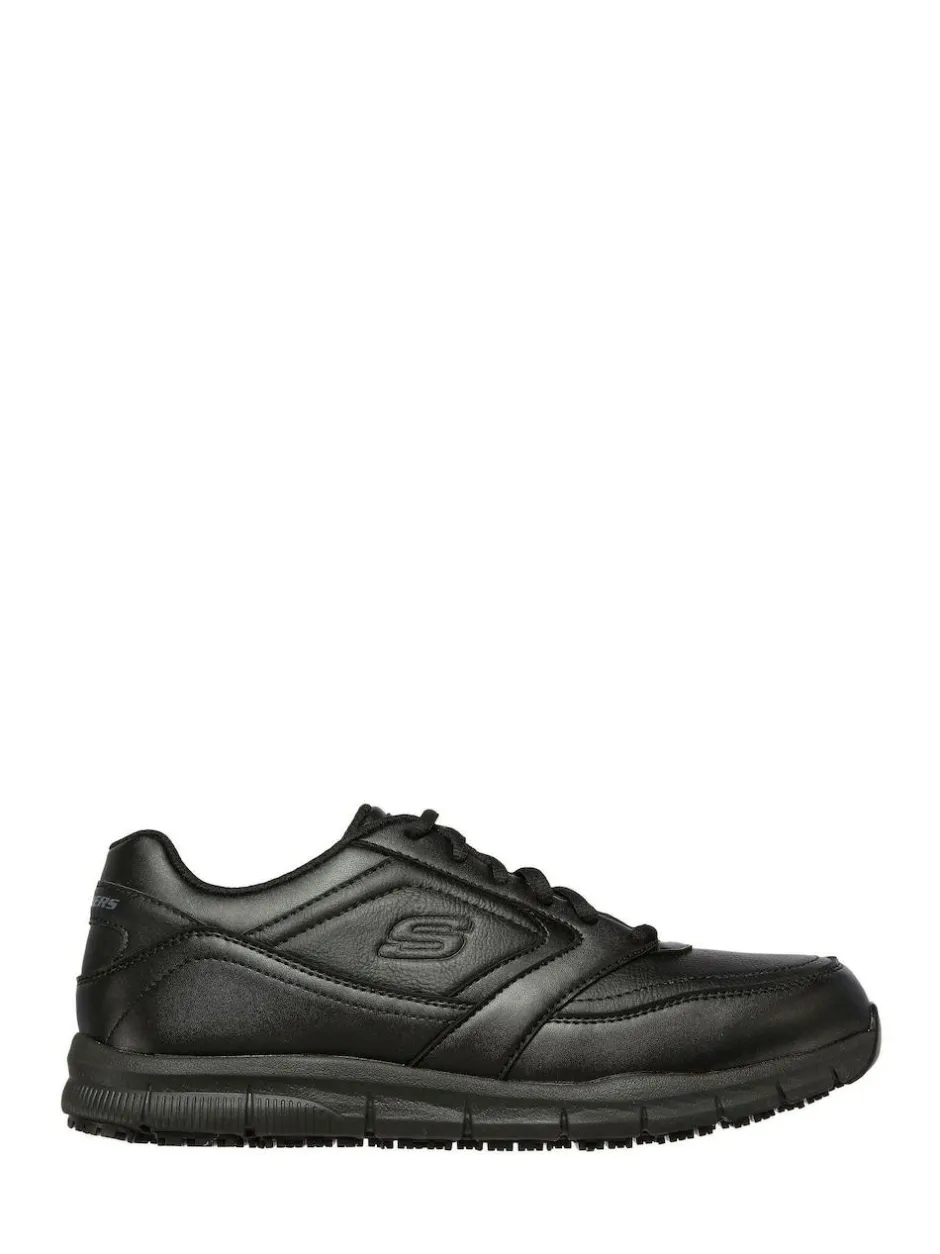 Skechers Black Mens Relaxed Fit Work Trainers Hot